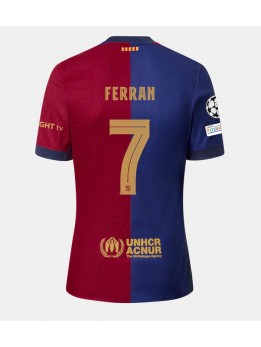 Moški Nogometna dresi replika Barcelona Ferran Torres #7 Domači 2024-25 Kratek rokav